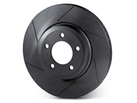 Slotted brake disc rotor front. Porsche 958 Cayenne (OE No 95835140301 and 95835140401) - 95835140300, 95835140301, 95835140400, 95835140401