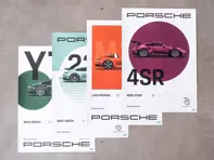 Set di poster Porsche - Guidati dai sogni. Collezione per il 75° anniversario