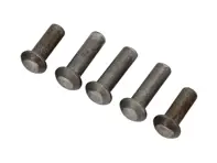Tow Hook steel rivets pack of 5. Porsche 356A / 356B / 356C - 64450600200, 90005501500 - P41a