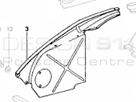 Tapa Motor Porsche 911 1974-83 - 90110608104, 91110695600