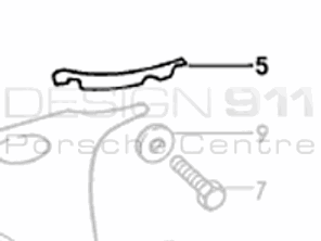 Panneau d'auvent en caoutchouc Porsche 993