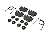 Kit de plaquettes de frein arrière, capteurs, cales Porsche 996 Turbo / 996 C4S OE - 99635208602, 99635208600, 99661236501, 99635294903