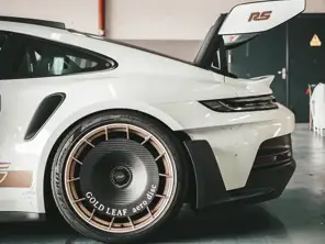 Rueda trasera de disco aerodinámico de fibra de carbono. Porsche 992.1 GT3 RS