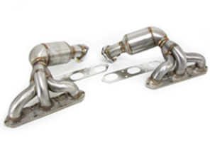 Collecteur d'échappement / Collecteur avec 200 CELL CAT pour Porsche Boxster 987 / Cayman DesignTek - 3606109874, 98711310407, 98711310408, 98711310410, 987113104AX, 98711310805, 987113108AX, 98711310605, 98711310606, 987113106AX, 98711310307, 98711310310, 987113103AX, 98711310705, 987113107AX, 98711310505, 98711310506, 987113105AX