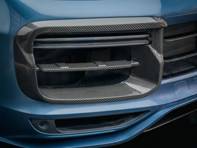 Radiator grille cover Carbon Fibre. Porsche 9YA Cayenne turbo - 9Y0807795041, 9Y0807796041 - EC-LR033-CBN