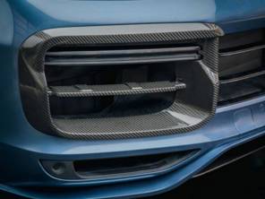 Rejilla del radiador de fibra de carbono. Porsche 9YA Cayenne turbo - 9Y0807795041, 9Y0807796041 - EC-LR033-CBN
