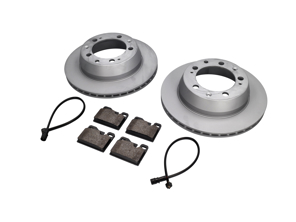 Bremsbeläge und Bremsscheibenpaket hinten. Porsche 944 Fahrzeuge ohne ABS Zimmermann - 94435204105, 94435295102, 94461221104