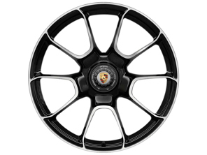 Jante alliage arrière Center Lock Turbo S Exclusive Design finition Black 21" 12J ET70 - 992601025AF041