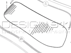 Pare-brise avant clair. Porsche 356 SPEEDSTER