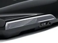 Auswechselbare Seitenlamellen für Porsche Performance Dachbox, in Dolomitsilbermetallic. Porsche 991 / 992 - 9Y0044871, 9Y0044870, 9Y0044871A, 9Y0044871B, 9Y0044871C