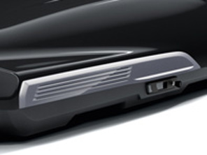 Lames latérales remplaçables pour coffre de toit Porsche Performance, en Dolomite Silver Metallic. Porsche 991 / 992 - 9Y0044871, 9Y0044870, 9Y0044871A, 9Y0044871B, 9Y0044871C