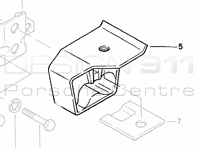 Support de boîte de vitesses Porsche 924 1976-85 - 477399153J