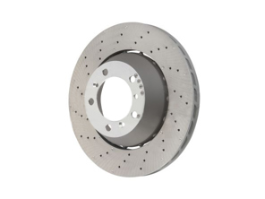 Disco de freno trasero ligero, con orificios perforados, 350 x 28 mm. Porsche 997 GT3 2010 >> - 99735240598, 99735240698 - PRL40598, PRR40698