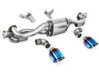 Milltek 运动型排气后消音器，带烧焦钛装饰。保时捷 718 Cayman GT4 4.0ltr / Boxster GTS 4.0ltr
