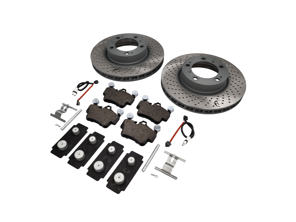 Pack de plaquettes et disques de frein AVANT. Porsche 997 C2 Sebro - 99635140501, 99635140601, 99761275601, 99761275901, 99635108802, 95535296000, 99735193907