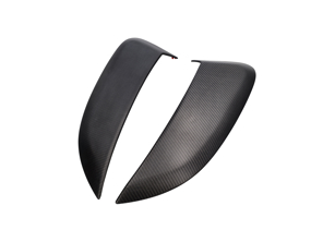 Luftauslass-Abdeckungssatz für den hinteren Kotflügel, trockene Kohlefaser. Porsche 718 Cayman GT4 / GT4 RS - 982853241G2X, 982853241AG2X, 982853242G2X, 982853242AG2X, 982853211CA3G, 982853212CA3G, 982853211BOK1, 982853212BOK1 - SRRSAICV