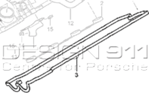 Joint de couvercle de soupape moteur Cyl 1-4. Porsche 955 Cayenne - 94810593103, 251.450