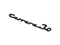 'Carrera 3.0' Rear Lid Badge. Porsche 911 3.0 1974-77 - 91155931705, 91155931702
