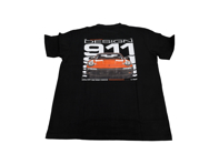 Design 911 T-Shirt - Black / Grey with Left-Chest Logo & Large Rear Graphic