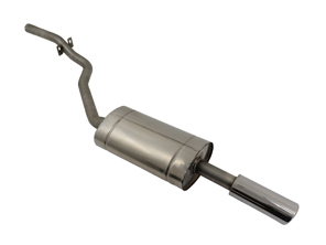 Exhaust rear silencer in stainless steel Porsche 924 - 477253125S