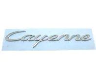 CAYENNE - MATT Chrome rear badge for Porsche 958 Cayenne MKIII - 958559675000C1