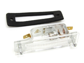 Glas voor kentekenplaatverlichting. Porsche 911F - PCG63160100