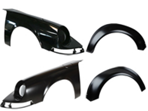 Radlauf-Backdate-Kit mit Frontflügeln. Porsche 911 69-73 LWB - 93050330799, 93050330899, 90150303223GRV, 90150303123DSK, 90150303123, 90150303223GRV, 90150303223DSK, 90150303223, 1680300170, 1680300180, 1680300770, 1680300780