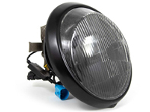RHD-LED-Scheinwerfer-Umbausatz mit Chromreflektor und H4-Linsen. Porsche 911 / 964 - 91163111200, 90163110101, 91163111202