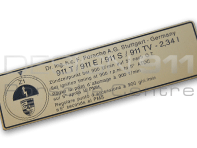 Sticker Engine Timing. Porsche 911 T / E / S - 91100651100