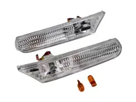 Répétiteurs latéraux en cristal, clair. Porsche 996 / Boxster 986 - 99663103301, 99663103401, 99663104301, 99663104302, 99663104401, 99663104402, 99663104403, 99663104303