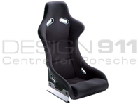 Track Bucket Sports Seat - SPIDER - Black Leather