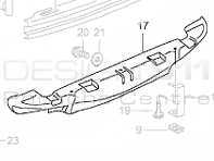 Paracalore per paraurti posteriore. Porsche 996 C2 / C4 2002>> - 99650547502