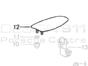 Sportello del carburante. Porche 993
