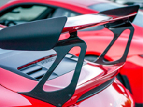 Heckflügelaufsätze aus Billet-Aluminium Porsche 991 GT3 RS - 99151268190, 99151268290, 99151268191, 99151268291, 99151268171, 99151268271