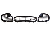 Front Bumper Turbo Look Grills set. Porsche 996 - 9965055630001C, 9965055640001C, 9965055610001C