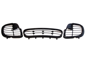Front Bumper Turbo Look Grills set. Porsche 996 - 9965055630001C, 9965055640001C, 9965055610001C