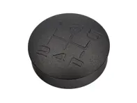 Pommeau de levier de vitesse en alliage gravé, noir. Porsche Boxster / 944 / 924 - 931424075001AJ - GI944B