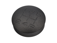 Versnellingspookknopinzetstuk, legering gegraveerd, zwart. Porsche Boxster / 944 / 924 - 931424075001AJ - GI944B
