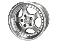 Cerchio in lega da 18" KT2 Split Rim Look 9.5J ET52 - Finitura argento Porsche PCD5/130 - KT2S018, KT2S01808552, KT2S01809552