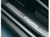 Baguettes de seuil de porte en acier inoxydable, éclairées. Porsche Cayenne 955 / Cayenne 957 - 95504480000 - 95504480000