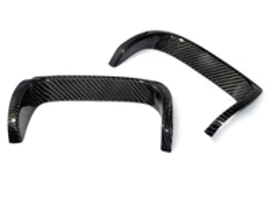 Exhaust shield cover set, Carbon. Porsche 997.1 Carrera S