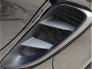 Seiteneinlassgitter. Porsche 718 Boxster und Cayman 2017 - 2022 - 7184.0Side