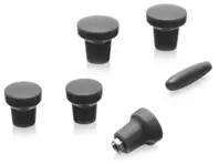 Dashboard-Tastenset in Schwarz. Porsche 356A - PCG35655200700