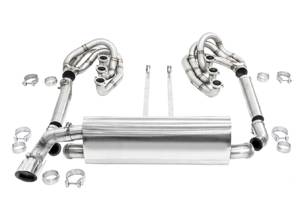 CARGRAPHIC GT Sportauspuffanlage für Karosserien mit älterem Modell, mit ID42 GT Krümmersatz, ohne Heizung, linkes Endrohr - 96411104504, 96411104605, 96411104502, 96421103905, 96421103932, 96421104004