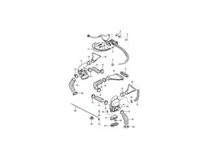 Collier de serrage à ressort pour boîtier de commande d'air. Porsche 911 / 930 / 914