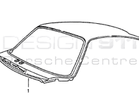 Roof Skin Outer Coupe. Porsche 993 1994-98 WITHOUT electric sunroof - 99350308700, 99350308700GRV, 99350308705, 99350308705GRV