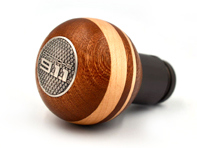 Mahogany and maple wood gearshift knob. Porsche 964 / 993 / 996 / 997 - 99342407500/2, 99642407500, 96442407505, 96442407502, 99642407501, 99742407500, 99742407501