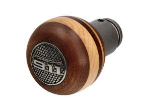 Pommeau de levier de vitesse en acajou et érable. Porsche 964 / 993 / 996 / 997 - 99342407500/2, 99642407500, 96442407505, 96442407502, 99642407501, 99742407500, 99742407501