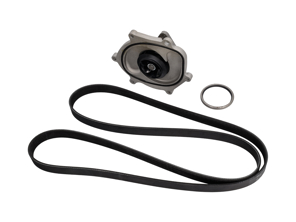 Kit pompa acqua, cinghia e termostato. Porsche 981 Boxster / Cayman / Porsche 991.1 - 0PB121035A, 9A110221800, 0PB903137A, 9A110222602, 9A110622603, 9A712111000, 9A110655900, 0PB121688