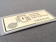 Firing Order Decal for Porsche 911 (1978 – 1989) - 93000650900
